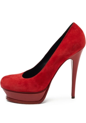 Saint Laurent Pre-Owned 145mm leather pumps - Red