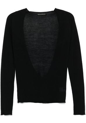 Yohji Yamamoto Pre-Owned 2010s fine-knit top - Black