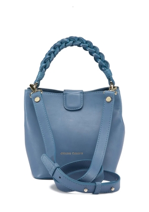 Officine Creative Nolita braided-handle bucket bag - Blue
