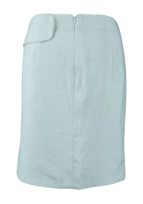 Emporio Armani Pre-Owned zip fastening skirt - White