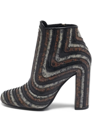Ferragamo Pre-Owned 2024 115mm patterned boots - Black