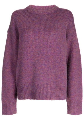 tout a coup crew-neck long-sleeve jumper - Purple