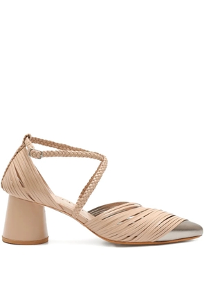 Sarah Chofakian 50mm Deux Magots pumps - Neutrals