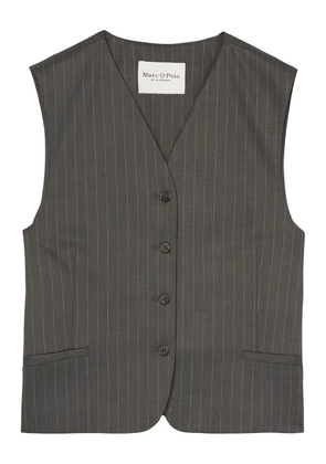Marc O'Polo pinstripe sleeveless waistcoat - Grey