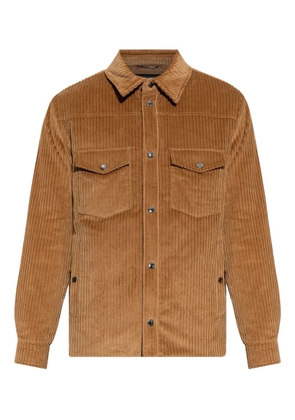 Dolce & Gabbana corduroy flap-pocket shirt jacket - Brown
