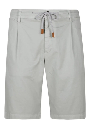 Eleventy pleated drawstring shorts - Green