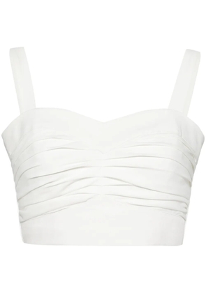 Bambah Hibiscus bustier - White