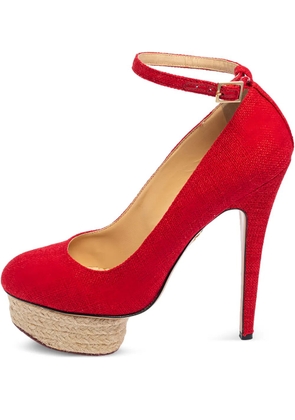 Charlotte Olympia pre-owned 150mm Dolores pumps - Red
