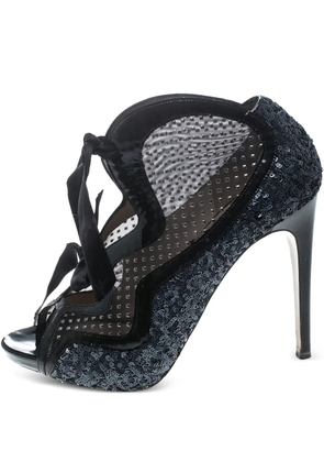 Nicholas Kirkwood mesh booties - Black