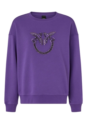PINKO embellished-bird sweater - Purple