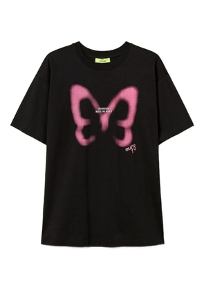 TWINSET Myfo butterfly-print T-shirt - Black