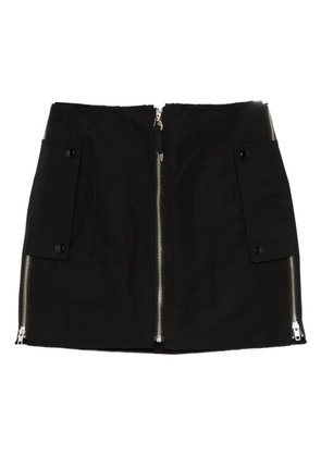 Toga zipped mini skirt - Black