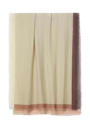 rag & bone Astrid border-fringed scarf - Neutrals