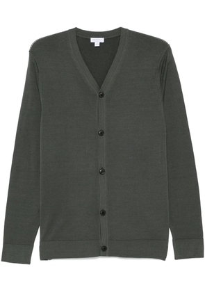 Sunspel merino-wool cardigan - Green