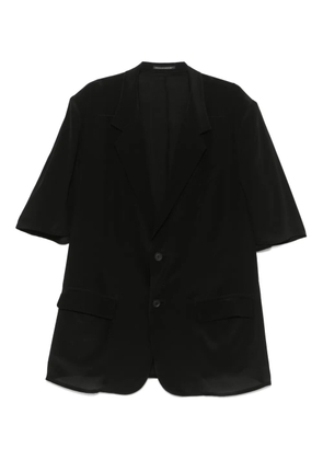 Yohji Yamamoto silk blazer - Black