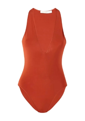 ZIMMERMANN deep-neck top - Brown