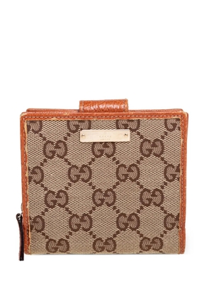 Gucci Pre-Owned GG monogram leather wallet - Neutrals