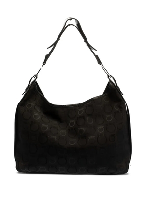 Ferragamo Pre-Owned Gancini-monogram shoulder bag - Brown