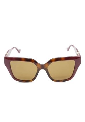 Gucci Pre-Owned square-frame sunglasses - Red