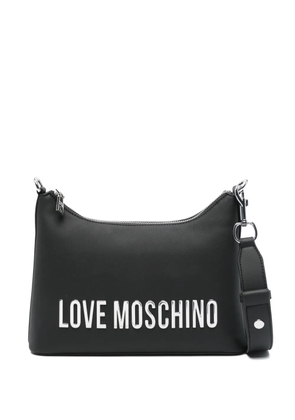 Love Moschino logo-lettering shoulder bag - Black