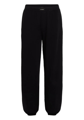 Karl Lagerfeld logo patch cuffed jogging trousers - Black