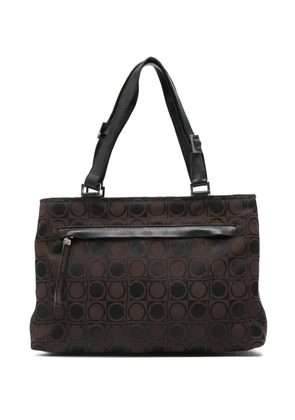 Ferragamo Pre-Owned 2000s circle-pattern tote bag - Brown