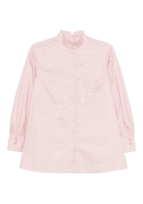SHIATZY CHEN Scape-of-Curve embroidered shirt - Pink