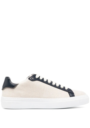 Fabiana Filippi canvas leather sneakers - Neutrals