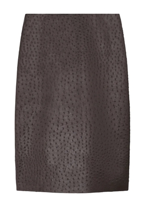 Tory Burch textured mini skirt - Purple