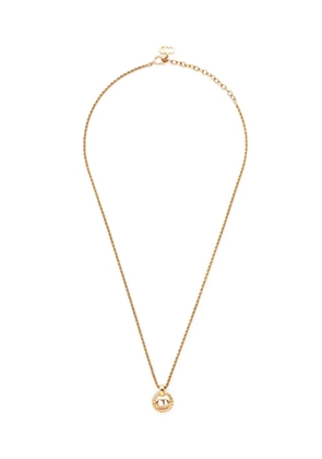 Christian Dior Pre-Owned 1990s-2000s CD-pendant necklace - Gold