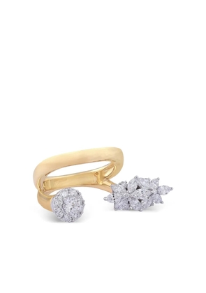 Yeprem 18K white and yellow gold Strada diamond ring