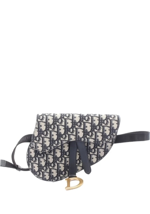 Christian Dior Pre-Owned 2010s Oblique Saddle belt bag - Blue