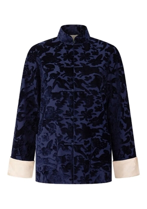 Shanghai Tang jacquard-pattern jacket - Blue