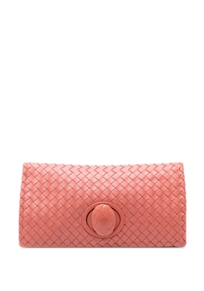 Bottega Veneta Pre-Owned 2012-2025 Nappa Intrecciato Turn Lock clutch bag - Pink
