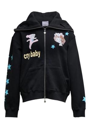 Ashley Williams butterfly zip hoodie - Black