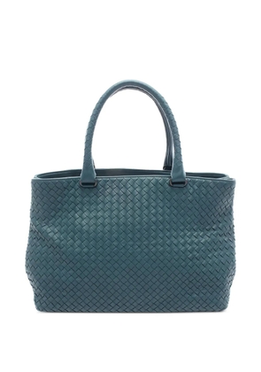 Bottega Veneta Pre-Owned 2000s Intrecciato leather tote bag - Blue
