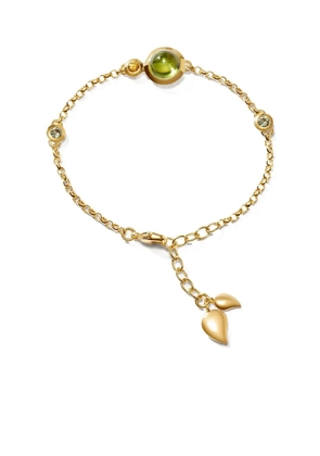 TAMARA COMOLLI 18K yellow gold sapphire and peridot bracelet