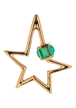 Marla Aaron 14K yellow gold emerald Baguette pendent