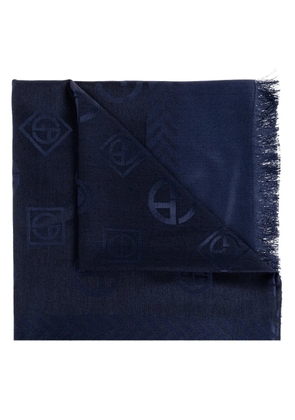 Giorgio Armani silk scarf - Blue