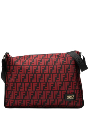 Fendi Pre-Owned 2010-2025 Zucca Nylon crossbody bag - Red