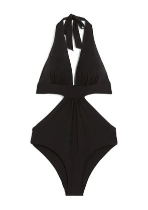 Max Mara tie v-neck cassie swimsuit - Black