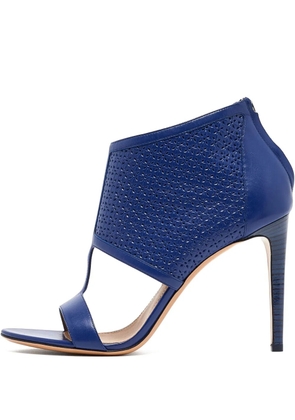 Ferragamo Pre-Owned 105mm Pacela leather heeled pumps - Blue