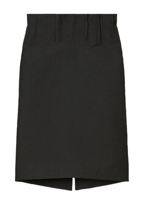 Tory Burch asymmetrical midi skirt - Black