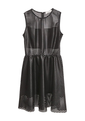SANDRO perforated mini dress - Black