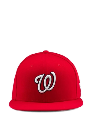 NEW ERA CAP logo-embroidery baseball cap - Red