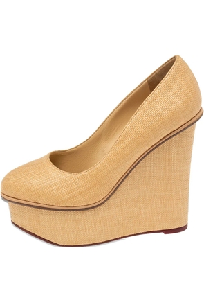 Charlotte Olympia 130mm leather Carmen pumps - Neutrals