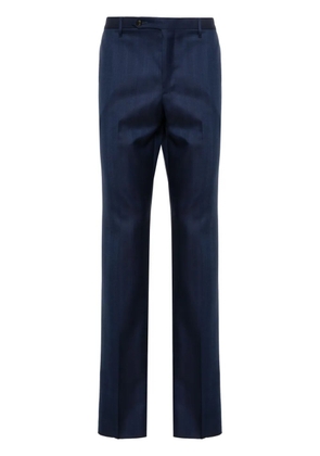 Rota herringbone wool trousers - Blue