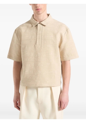 Manière De Voir Simon textured polo shirt - Neutrals
