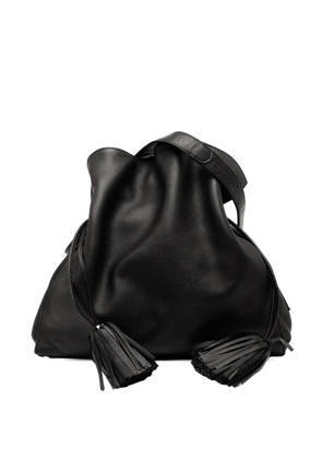 Loewe Pre-Owned 2010-2025 Calfskin Flamenco Tassel 36 crossbody bag - Black