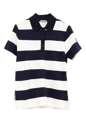 Moncler striped polo shirt - Black